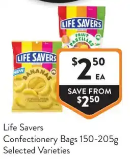 Foodworks Life Savers Confectionery Bags Selected Varieties offer