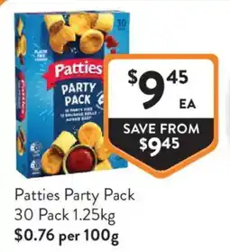 Foodworks Patties Party Pack offer