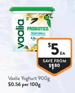 Foodworks Vaalia Yoghurt offer