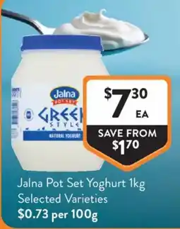 Foodworks Jalna Pot Set Yoghurt offer