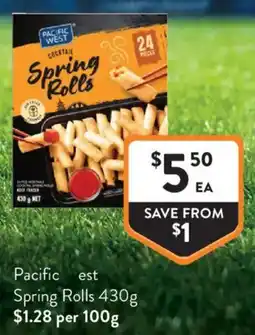 Foodworks Pacific West Spring Rolls offer
