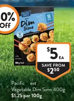 Foodworks Pacific West Vegetable Dim Sims offer