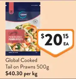 Foodworks Global Cooked Tail on Prawns offer