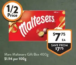Foodworks Mars Maltesers Gift Box offer