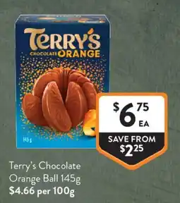 Foodworks Terry's Chocolate Orange Ball offer