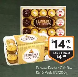 Foodworks Ferrero Rocher Gift Box offer