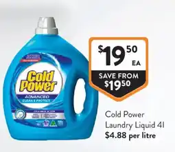 Foodworks Cold Power Laundry Liquid offer