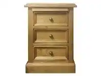 LivingStyles Versailles Recycled Pine Timber Bedside Table offer