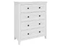 LivingStyles Rhode Wooden 4 Drawer Tallboy offer