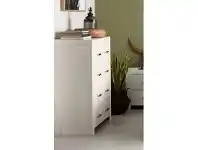 LivingStyles Reef Pine Timber 4 Drawer Tallboy offer