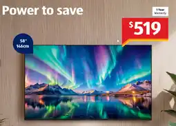 ALDI 58" UHD webOS Smart TV offer