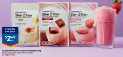 ALDI Essential Health Meal Replacement Shake offer