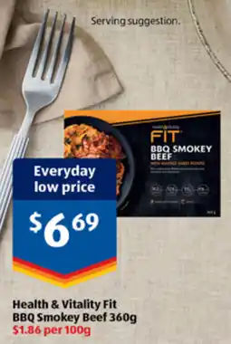 ALDI Health & Vitality Fit BBQ Smokey Beef offer