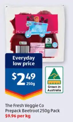 ALDI The Fresh Veggie Co Prepack Beetroot offer