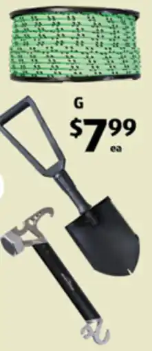 ALDI Assorted Ropes and Camp Tools offer