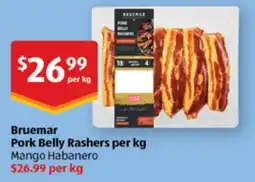 ALDI Bruemar Pork Belly Rashers offer