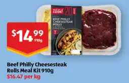 ALDI Beef Philly Cheesesteak Rolls Meal Kit offer