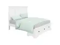 LivingStyles Sansa Acacia Timber Bed, King offer