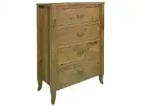 LivingStyles Sherborne Mountain Ash Timber 4 Drawer Tallboy offer