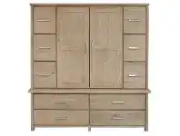 LivingStyles Maxton Mountain Ash Timber Wardrobe offer