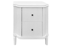 LivingStyles Arielle Bedside Table, Satin White offer