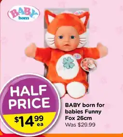 Toyworld BABY born for babies Funny Fox offer