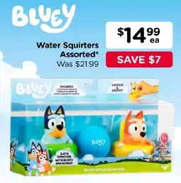 Toyworld Bluey Water Squirters Assorted offer