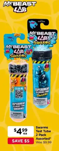 Toyworld Mr Beast Lab Swarms Test Tube 2 Pack Assorted offer