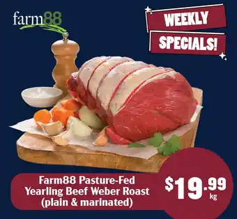 Farm88 Pasture-Fed Yearling Beef Weber Roast