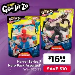 Toyworld Heroes of Goo Jit Zu Marvel Series 7 Hero Pack Assorted offer