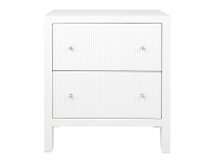 LivingStyles Ariana Bedside Table, Large, White offer