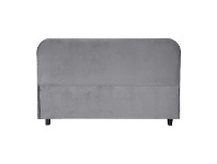 LivingStyles Mallory Velvet Fabric Bed Headboard, Queen, Grey offer