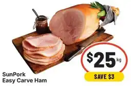 IGA SunPork Easy Carve Ham offer