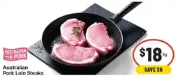 IGA Australian Pork Loin Steaks offer
