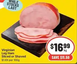 IGA Virginian Leg Ham offer
