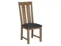 LivingStyles Ashton Solid Acacia Timber Dining Chair with PU Seat offer