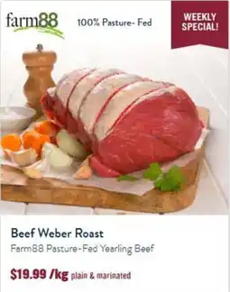 Tasman Butchers Beef Weber Roast Farm88 Pasture-Fed Yearling Beef offer