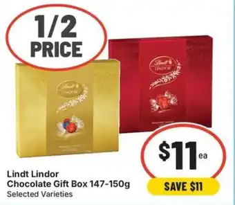 Lindt Lindor Chocolate Gift Box Selected Varieties