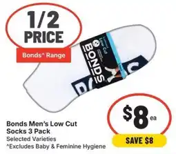 IGA Bonds Men's Low Cut Socks offer