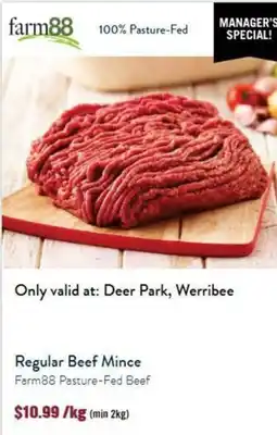Tasman Butchers Regular Beef Mince Farm88 Pasture-Fed Beef offer
