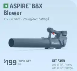 Husqvarna H Aspire B8X Blower offer