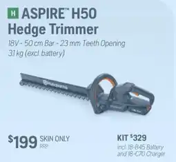 Husqvarna Husqvarna Aspire H50 Hedge Trimmer offer