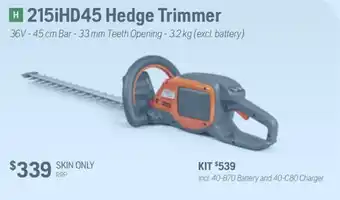 215iHD45 Hedge Trimmer