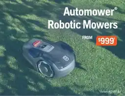 Husqvarna Automower Robotic Mowers offer