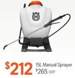 Husqvarna 15L Manual Sprayer offer