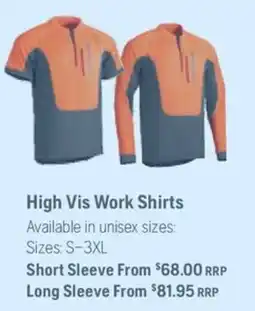 Husqvarna High Vis Work Shirts offer