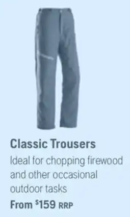 Husqvarna Classic Trousers offer