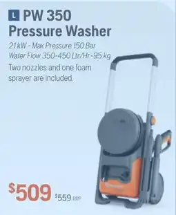 Husqvarna PW 350 Pressure Washer offer