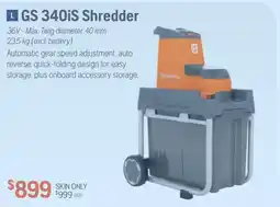 Husqvarna Husqvarna GS 340iS Shredder offer