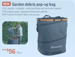 Husqvarna Husqvarna Garden debris pop-up bag offer